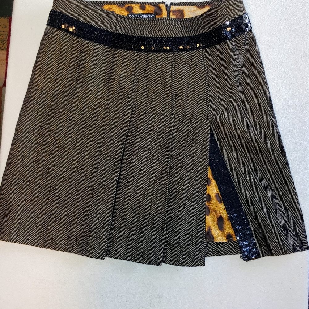 Dolce & Gabbana wool Skirt 4-6usa sz42 EU
